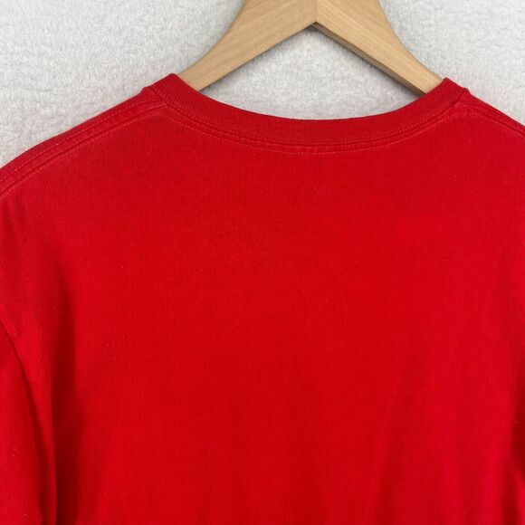 SAUSAGE PARTY Shirt Adult L DONT BE A WIENER Hotdog Happy Face Short Sleeve Red - Picture 6 of 12